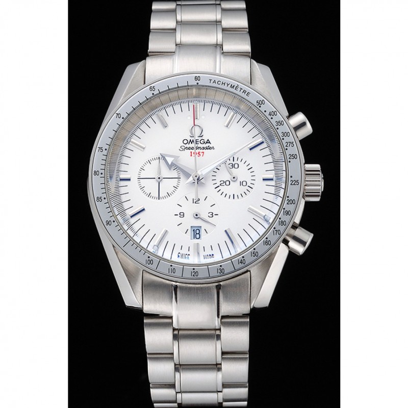 Omega Speedmaster Limited Edition 1957 White Dial Stainless Steel Bracelet 622522-1
