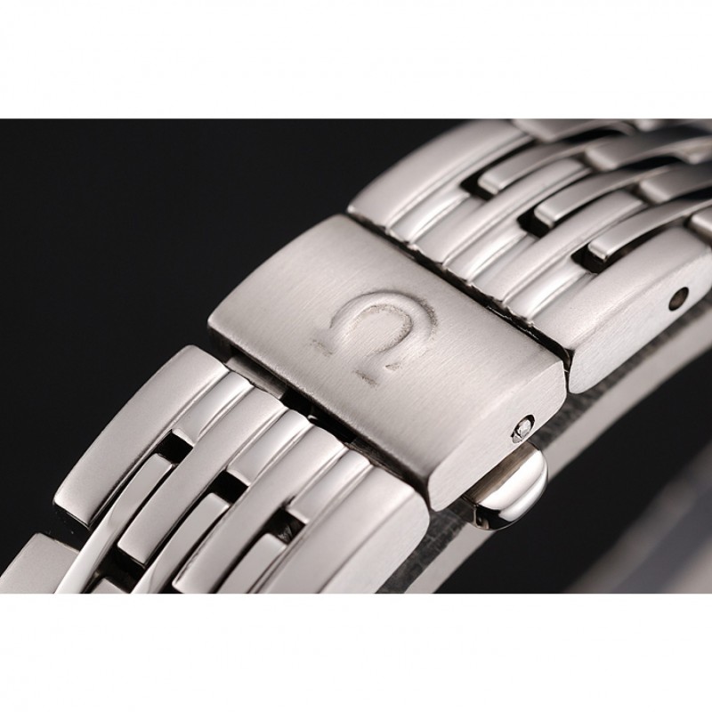 Omega De Ville Ladies White Dial Roman Numerals Stainless Steel Case And Bracelet 1453792-5