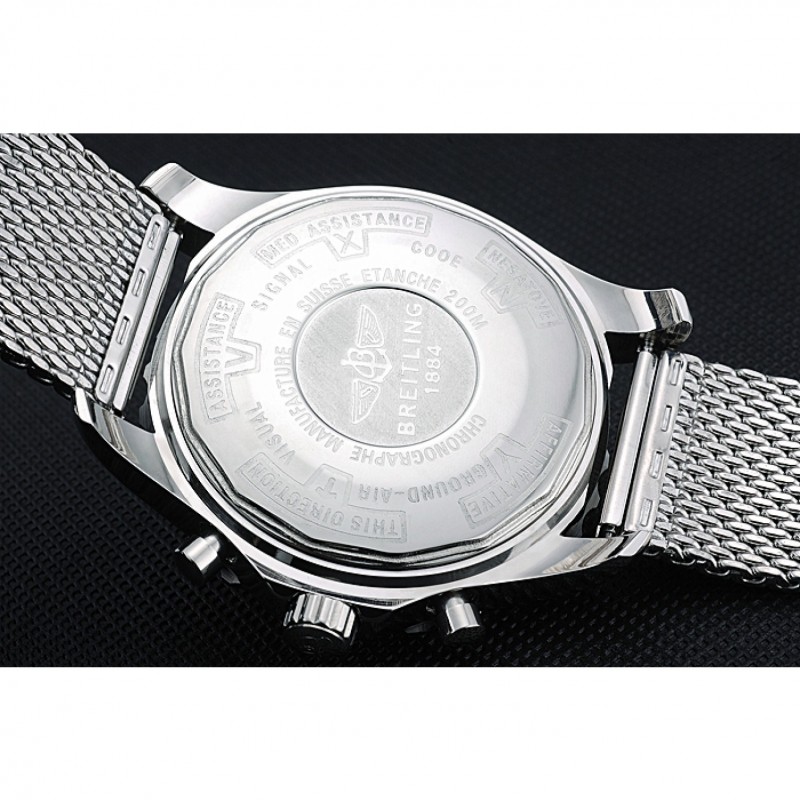 Breitling Navitimer Stainless Steel Strap Beige Dial-6