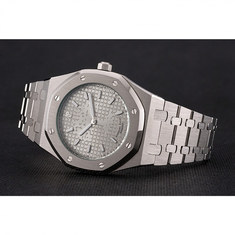 Cheap Audemars Piguet Royal Oak Fondation Gray Dial Stainless Steel Case And Bracelet-3