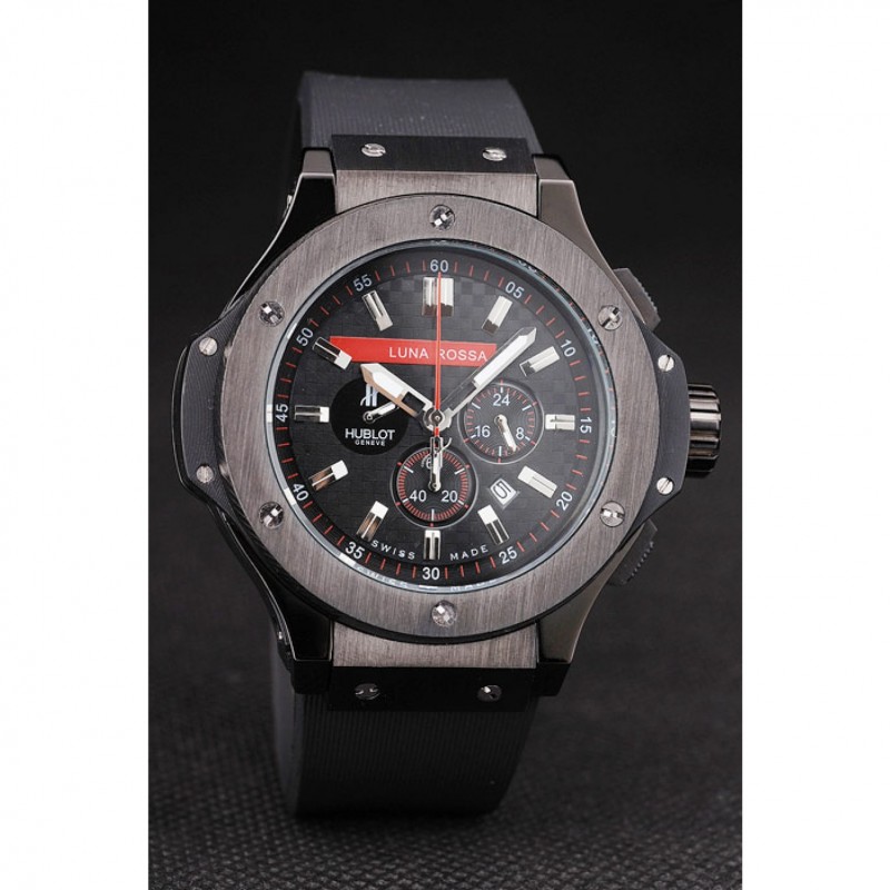 Best Hublot Limited Edition Luna Rosa Black Dial Watch-1