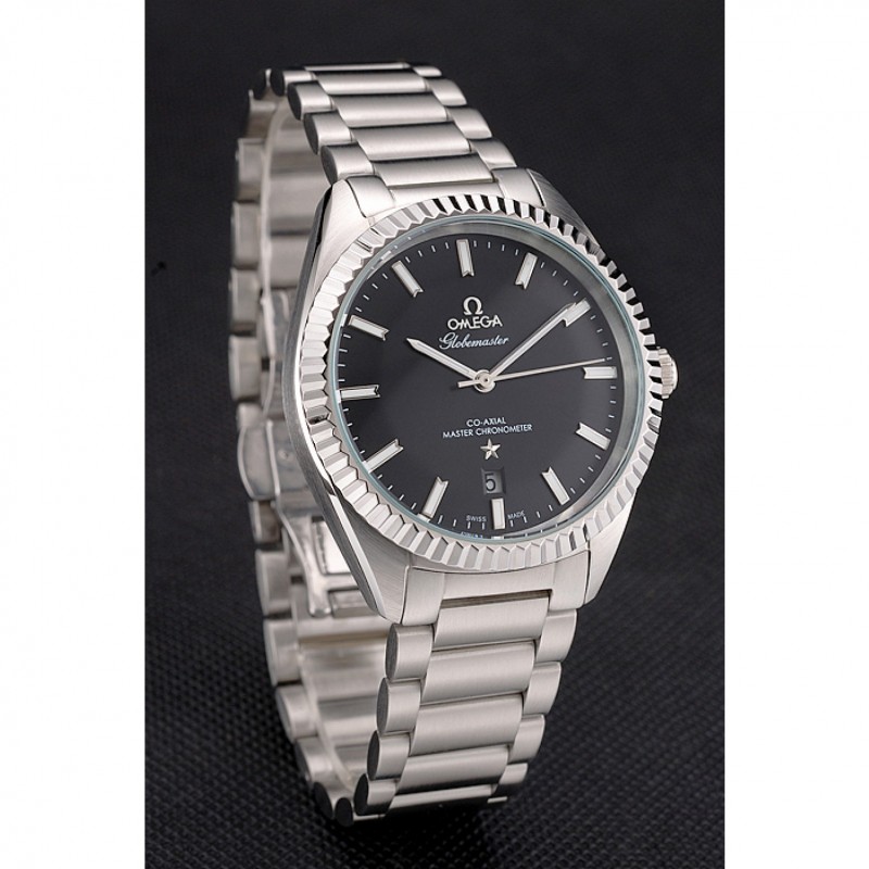 Omega Globemaster Black Dial Stainless Steel Case And Bracelet-2