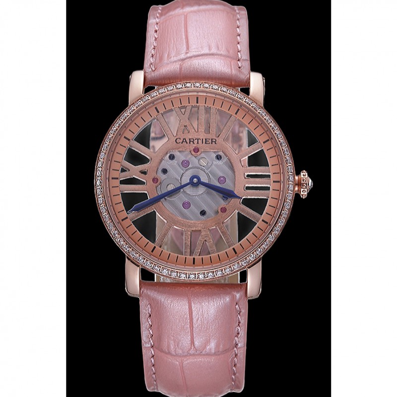 Cartier Rotonde Skeleton Flying Tourbillon Light Pink 621960-1