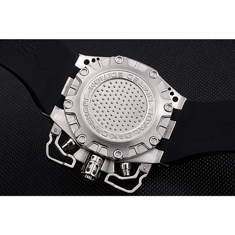 Swiss Audemars Piguet Royal Oak Offshore Survivor White Dial Stainless Steel Case Black Rubber Strap 622859-7