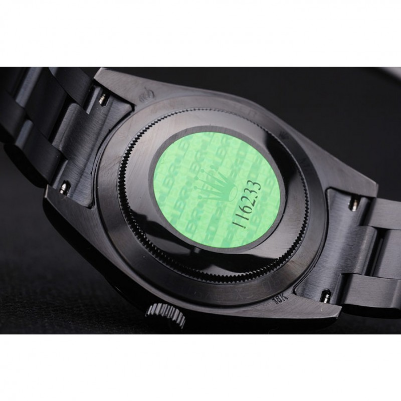 Rolex Milgaus Bamford Ion Plated Stainless Steel Bezel Black Dial 7476-7