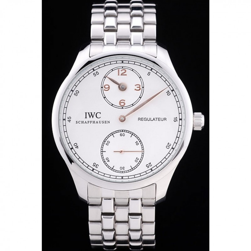 IWC Regulateur White Dial Stainless Steel Bracelet-1