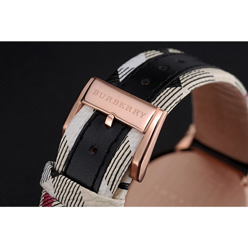 Burberry The City Classic Diamonds Case Black Dial Black Bracelet 622569-8