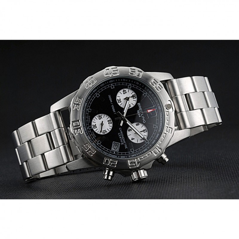Breitling Colt Chronograph II Black Dial Stainless Steel Bracelet 622427-3