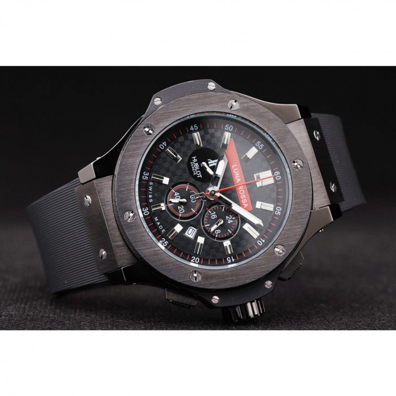 Best Hublot Limited Edition Luna Rosa Black Dial Watch-2