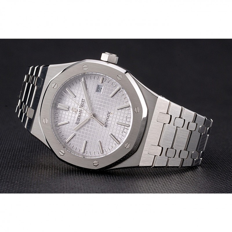 Swiss Audemars Piguet Royal Oak White Dial Stainless Steel Case And Bracelet-2