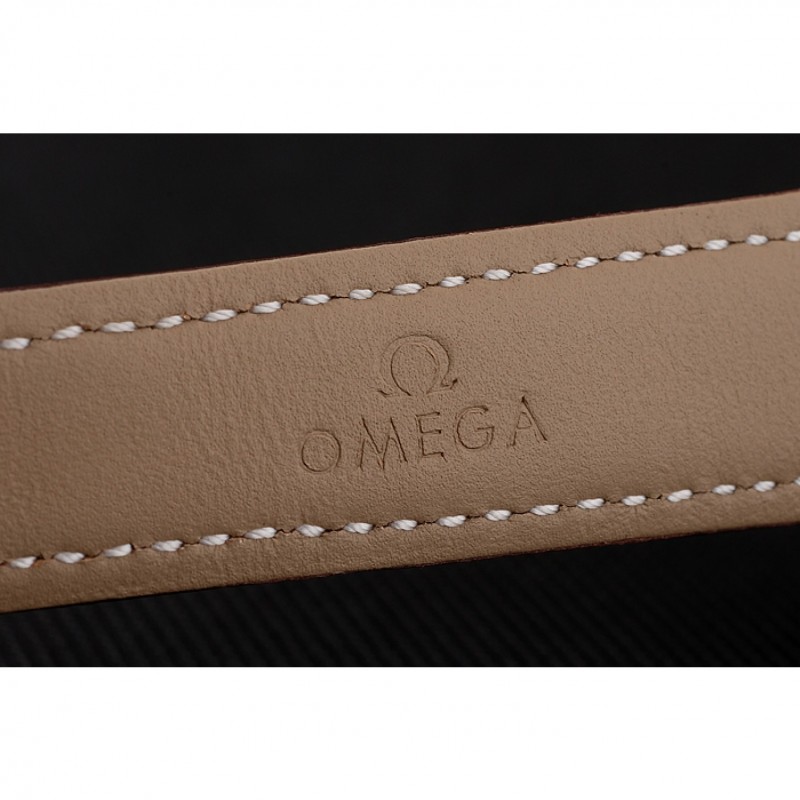 Swiss Omega Speedmaster Professional Brown Dial Gold Case Brown Leather Bracelet 1453939-5