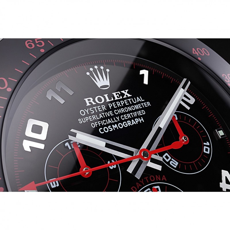 Rolex Daytona Cosmograph Wall Clock Black-Red 621908-3
