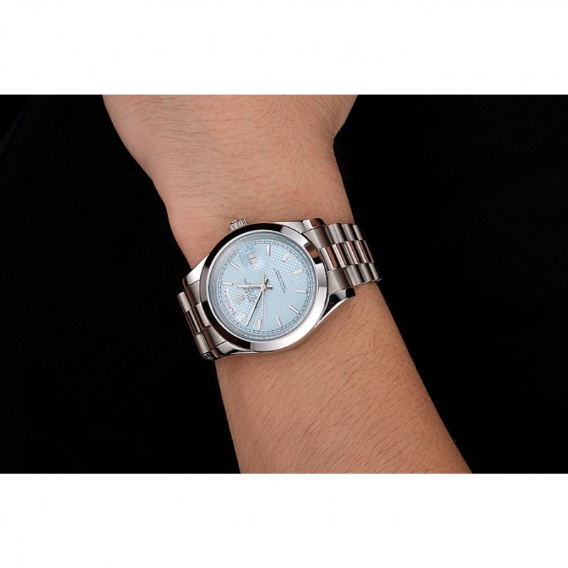 Rolex Day Date 40 Ice Blue Dial Stainless Steel Case And Bracelet-8