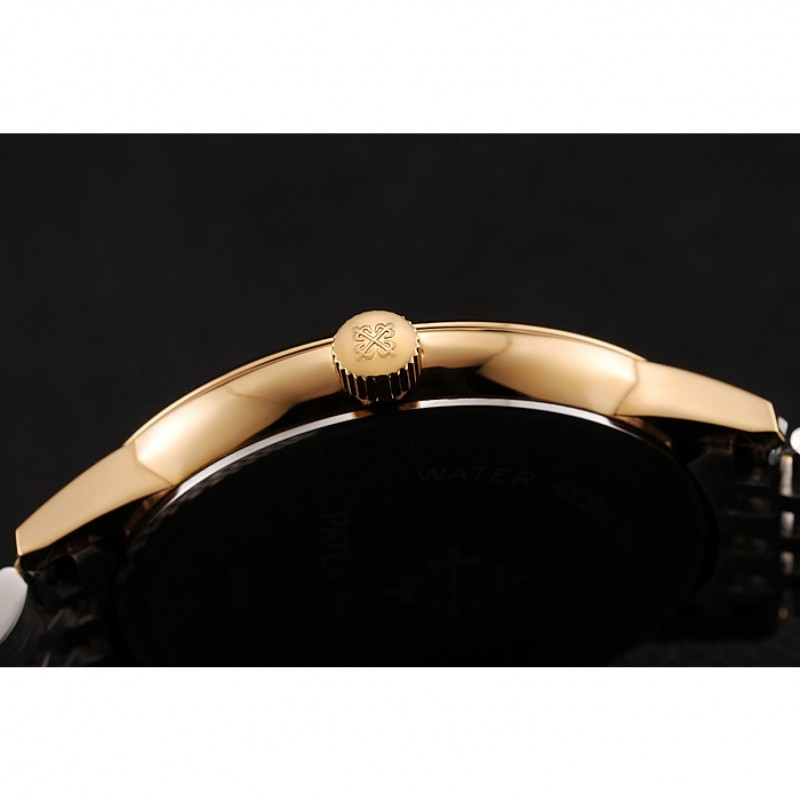 Patek Philippe Calatrava Gold Dial Yellow Gold Case Two Tone Bracelet 1453825-8