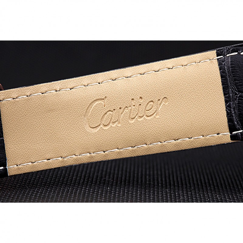 Cheap Cartier Rotonde Flying Tourbillon Black Dial 621944-7