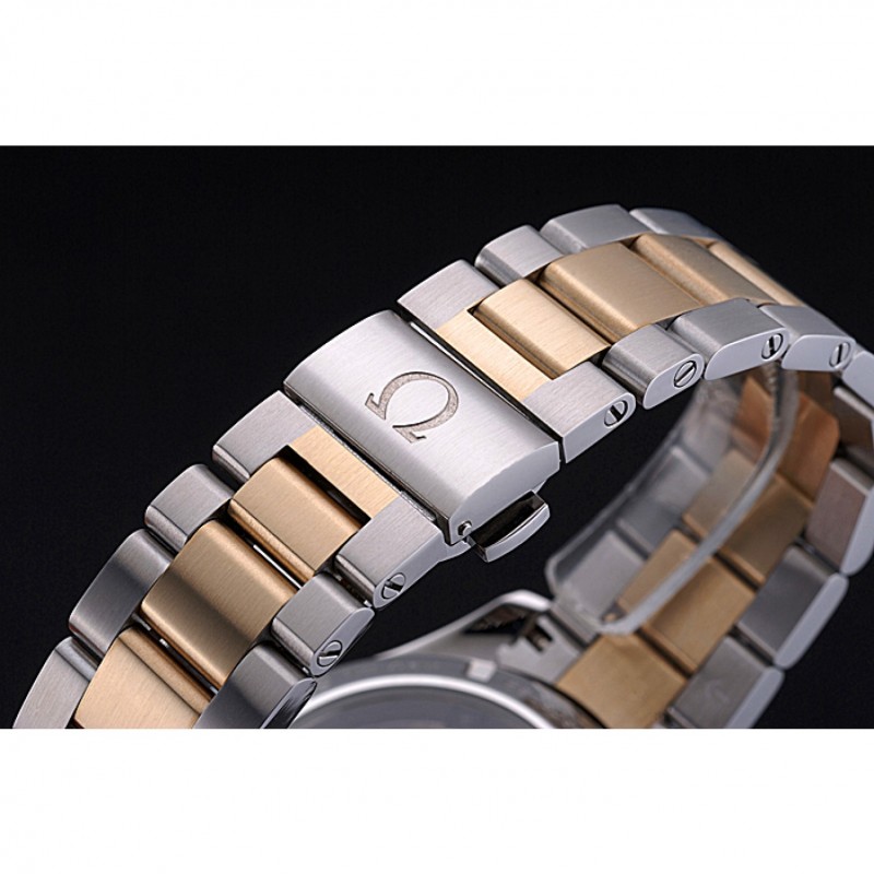 High Quality Omega Seamaster Planet Ocean GMT Black Dial Two Tone Band 622396-5