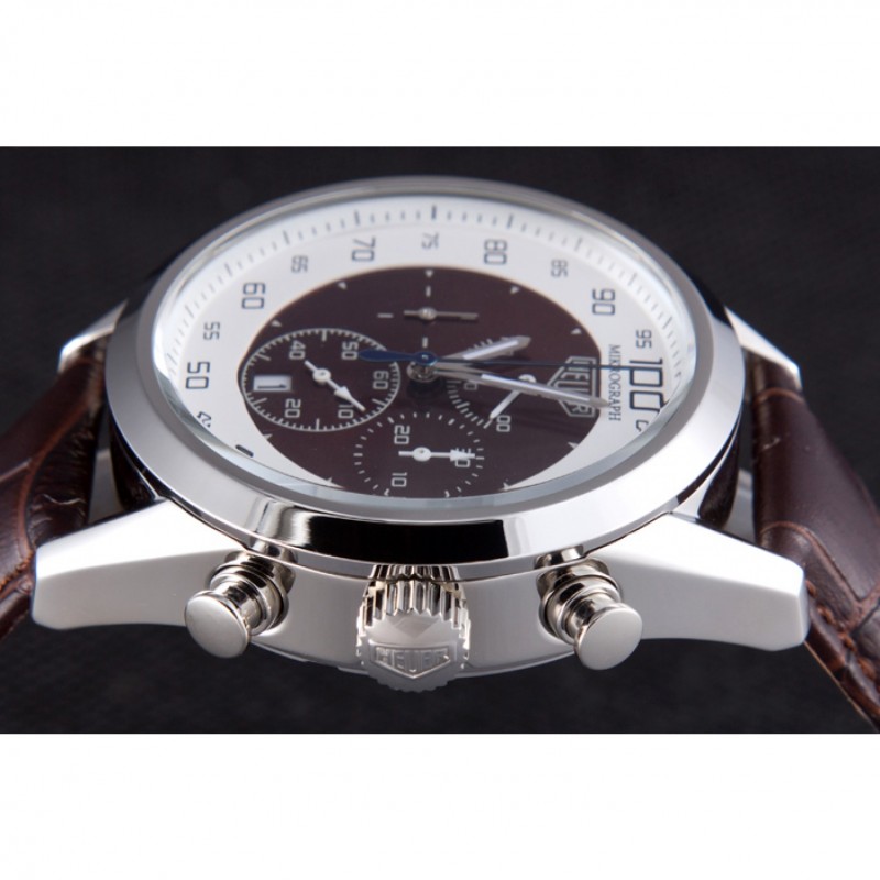 Tag Heuer Carrera Mikrograph Limited Edition Brown Leather Strap 7916-5