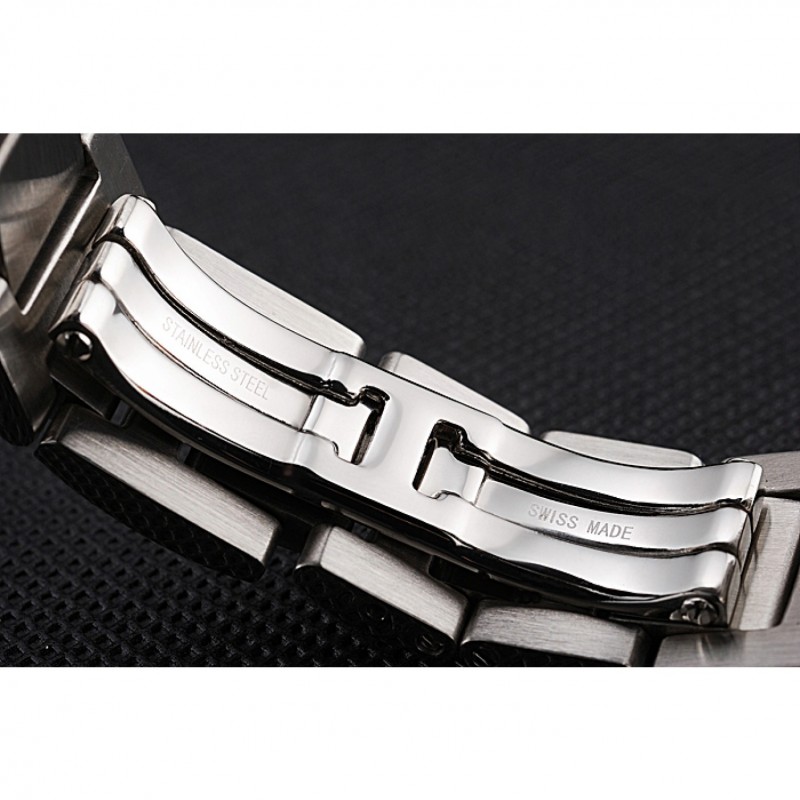 Swiss Ballon Blue De Cartier Diamond Steel Case White Dial Roman Numerals Two Tone Bracelet 622647-4