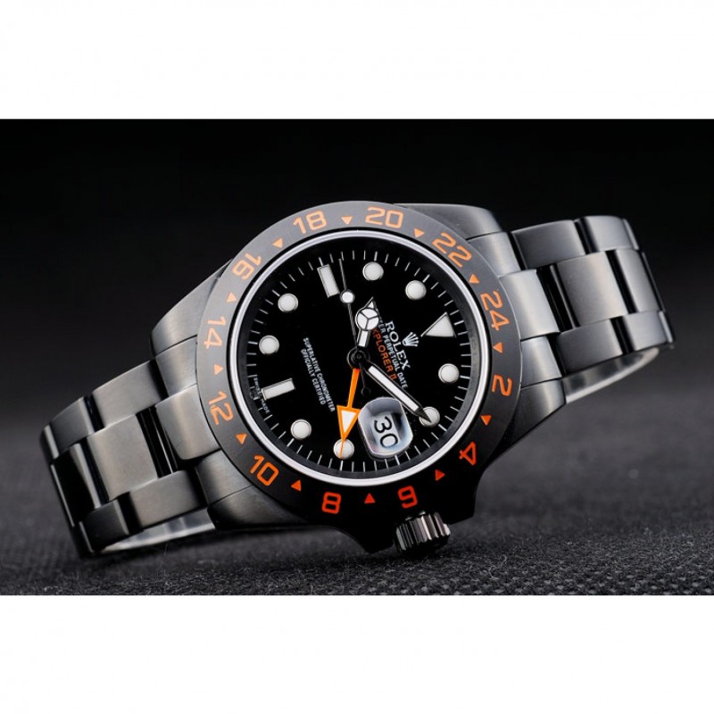 Rolex Explorer Black Ceramic Bezel Black Dial Watch-3