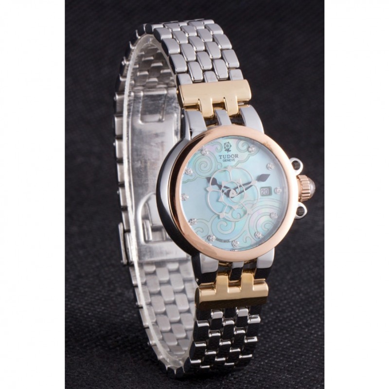 High Quality Replica Watches Tudor Clair de Rose White Dial Two Tone Band 621495-2