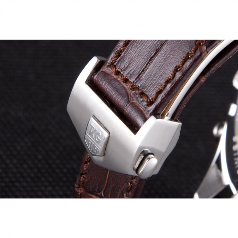 Tag Heuer Carrera Mikrograph Limited Edition Brown Leather Strap 7916-7