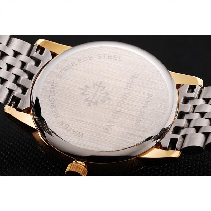 Patek Philippe Calatrava Gold Dial Yellow Gold Case Two Tone Bracelet 1453825-7