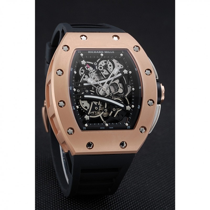 Richard Mille RM 61-01 Yohan Blake Limited Edition Gold Case Black Bracelet 1454203-1