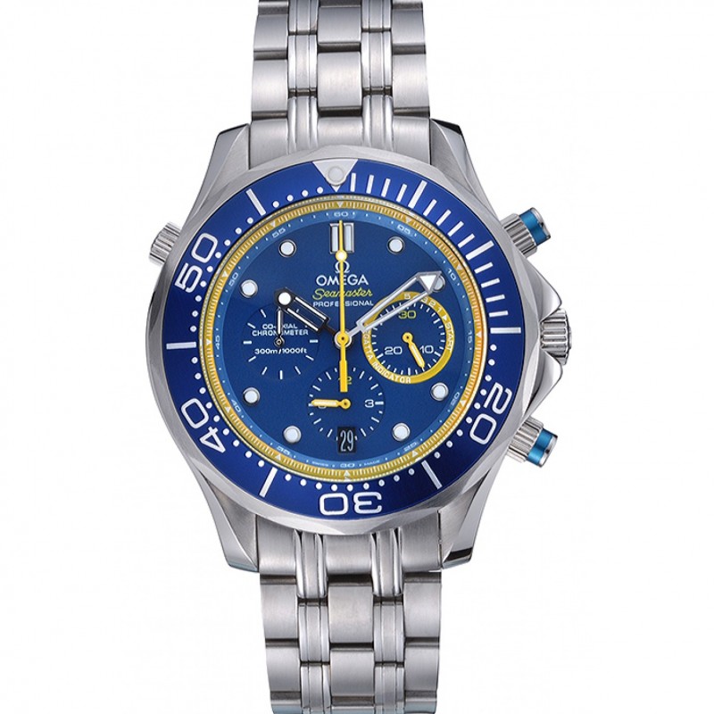 Luxury Omega Seamaster Professional Emirates Team 2013 Blue 622056-0