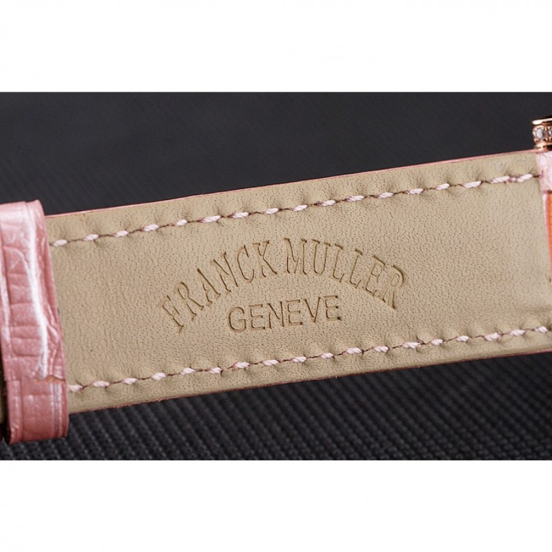 Franck Muller Double Mistery 4 Saisons White Dial Rose Gold Case Light Pink Leather Strap-6