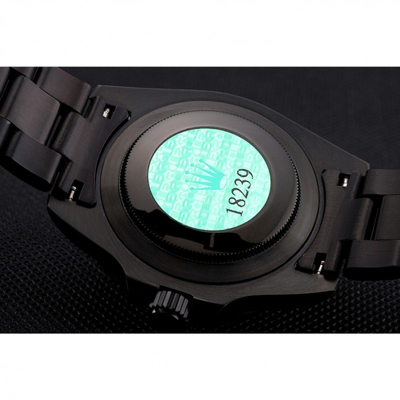 Swiss Rolex Submariner Date Black Dial And Bezel Black PVD Case And Bracelet-7
