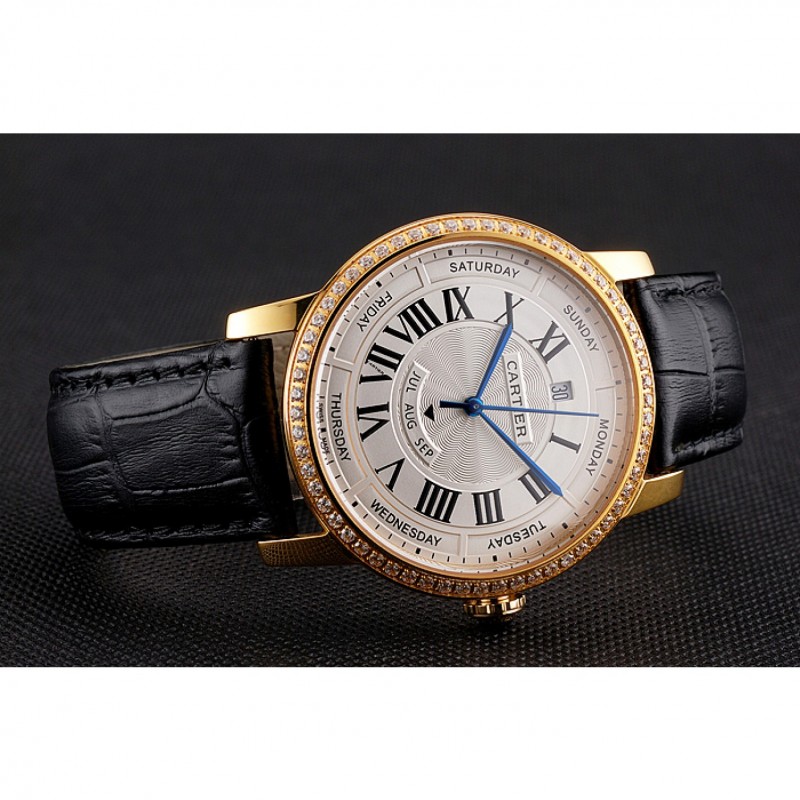 Swiss Cartier Ballon Bleu GMT Silver Dial Rose Gold Case And Bracelet-4