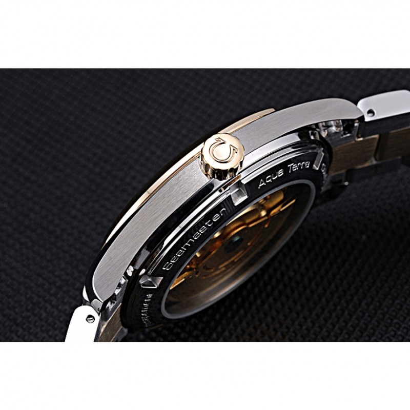 High End Replica Watches Omega Seamaster White Dial Two Tone 622167-8