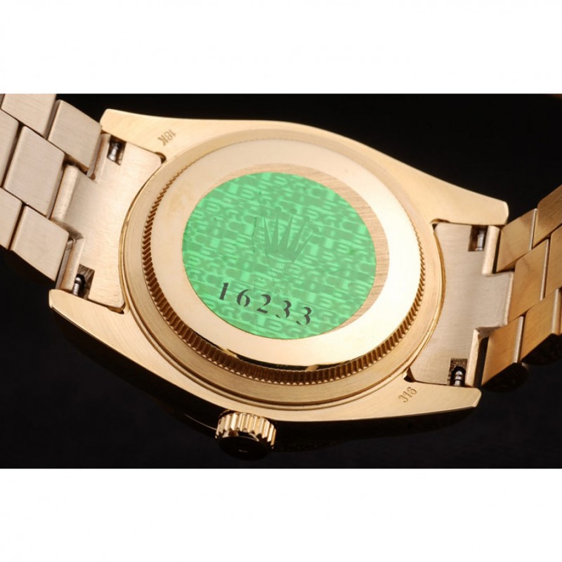 Cheap Replica Watches Rolex Day-Date 18k Yellow Gold Plated Stainless Steel White Dial-8