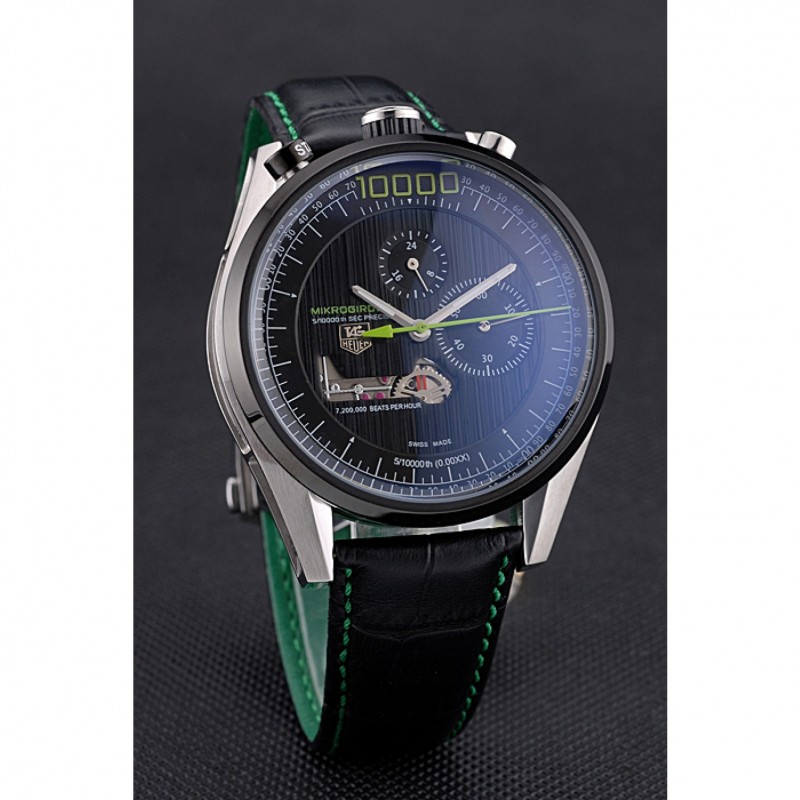SS Replica Watches Tag Heuer Mikrogirder 10000 Black 622073-2