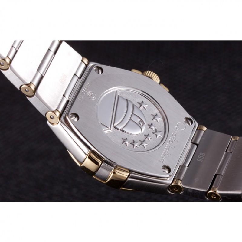 High End Replica Watches Omega Constellation Gold Bezel Two Tone Band som95 621475-8
