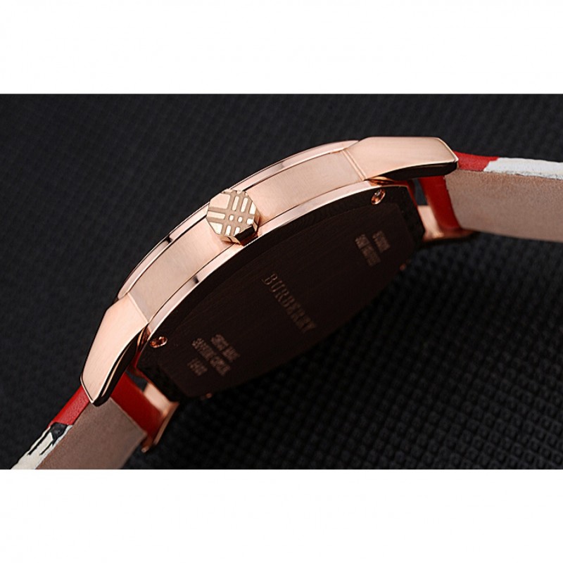 Burberry The City Classic Silver Dial Red Bracelet 622567-5