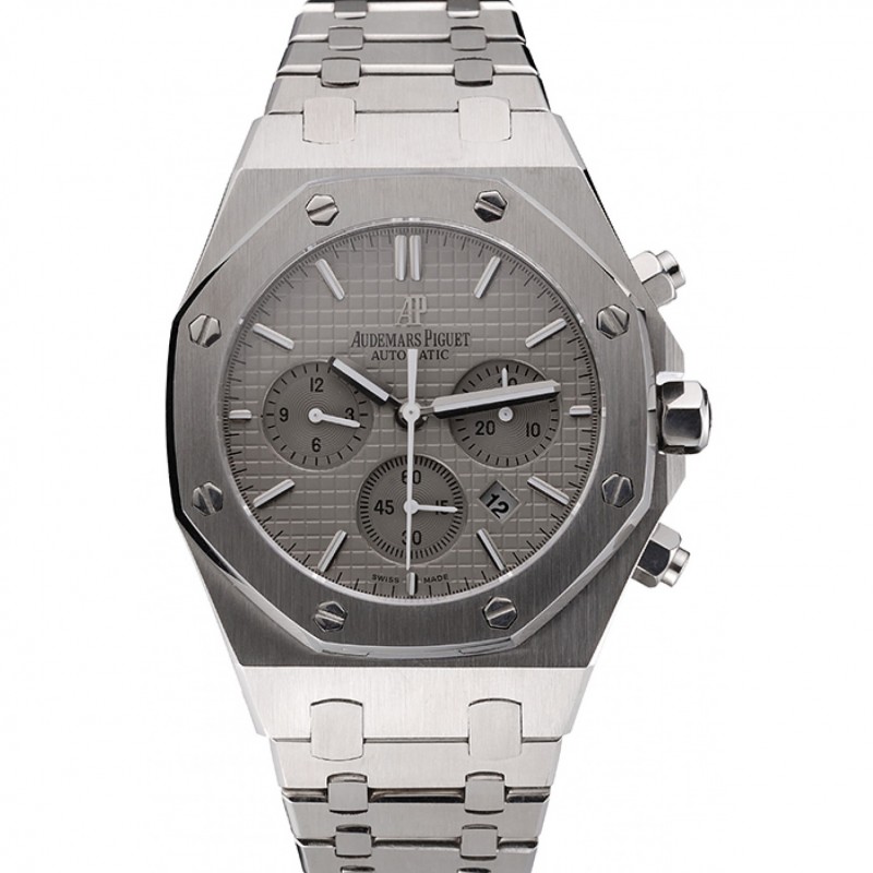 Swiss Audemars Piguet Royal Oak Chronograph Grey Dial Stainless Steel Case And Bracelet 622869-0