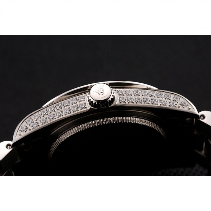Best Replica Watches Swiss Rolex Day-Date Diamond Pave Dial Diamond Case Diamond Bracelet 1453950-7