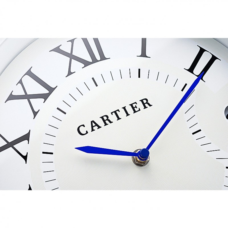 High End Cartier Bleu de Ballon Wall Clock White 622465-3