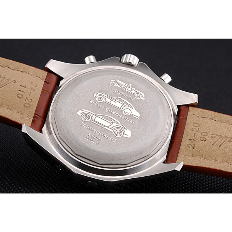 Breitling Bentley Mulliner Tourbillon Brown Dial Stainless Steel Case Brown Leather Strap 622727-8