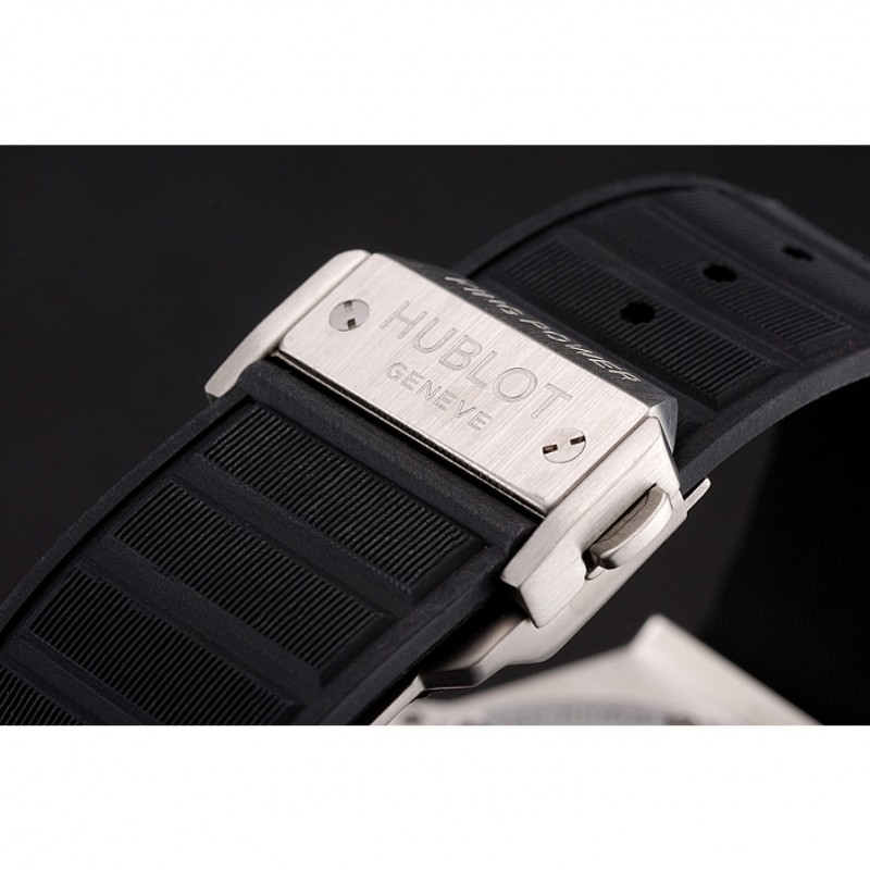 Swiss Hublot King Power Stainless Steel with Rubber Band shb11 621404-5