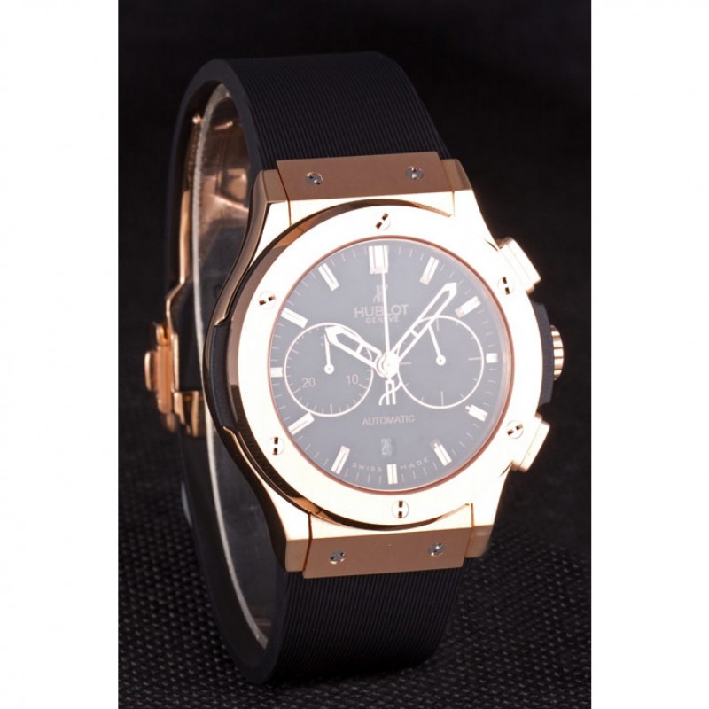 Swiss Hublot Classic Fusion Black Dial Rose Gold shb08 621401-2