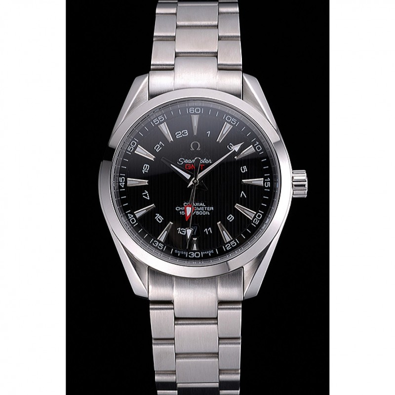 Omega Seamaster Planet Ocean GMT Black Dial Stainless Steel Band 622398-1
