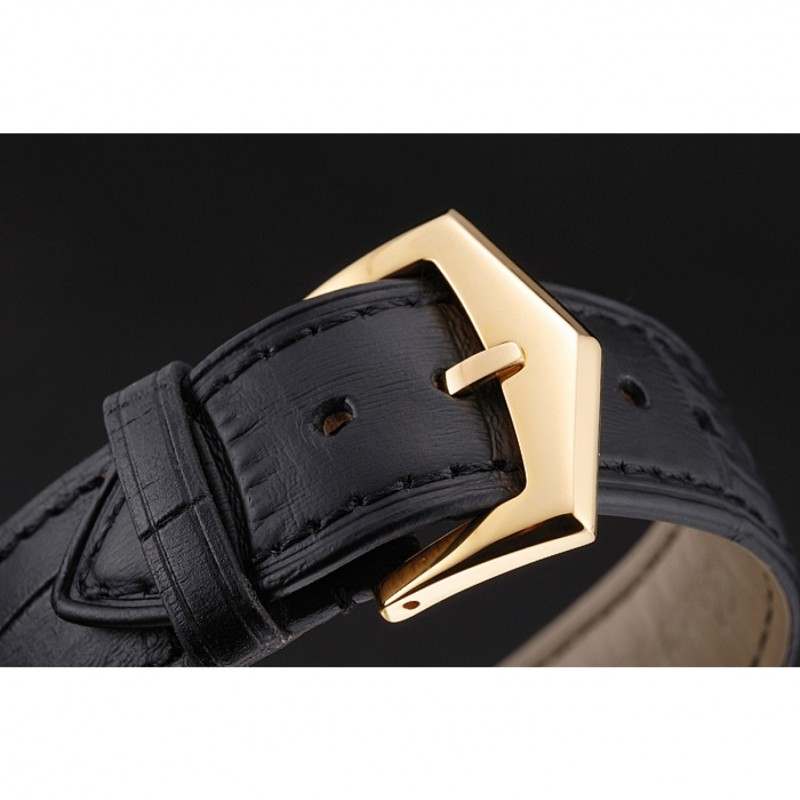 Best Replica Watches Swiss Patek Philippe Multi-Scale Chronograph White Dial Gold Case Black Leather Strap-4