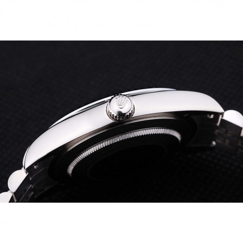 Rolex Datejust White Radial Dial Ribbed Bezel 7478-8