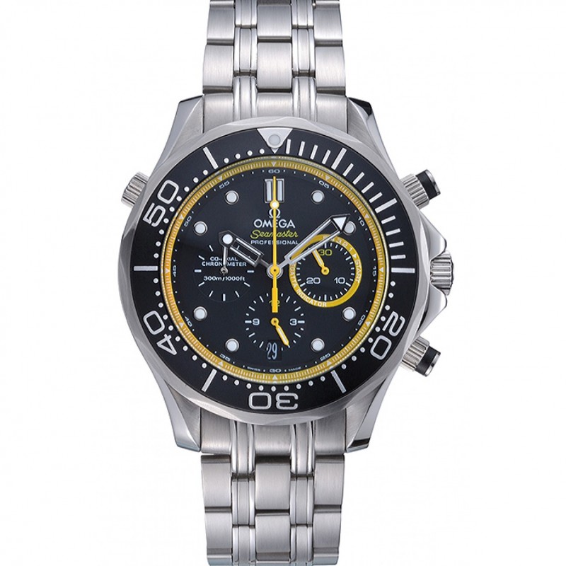 SS Replica Watches Omega Seamaster Professional Emirates Team 2013 Black 622060-0