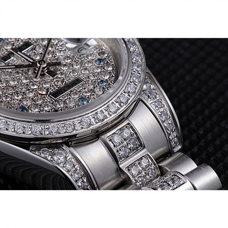 Swiss Rolex DateJust Diamond Dial Stainless Steel 622021-8