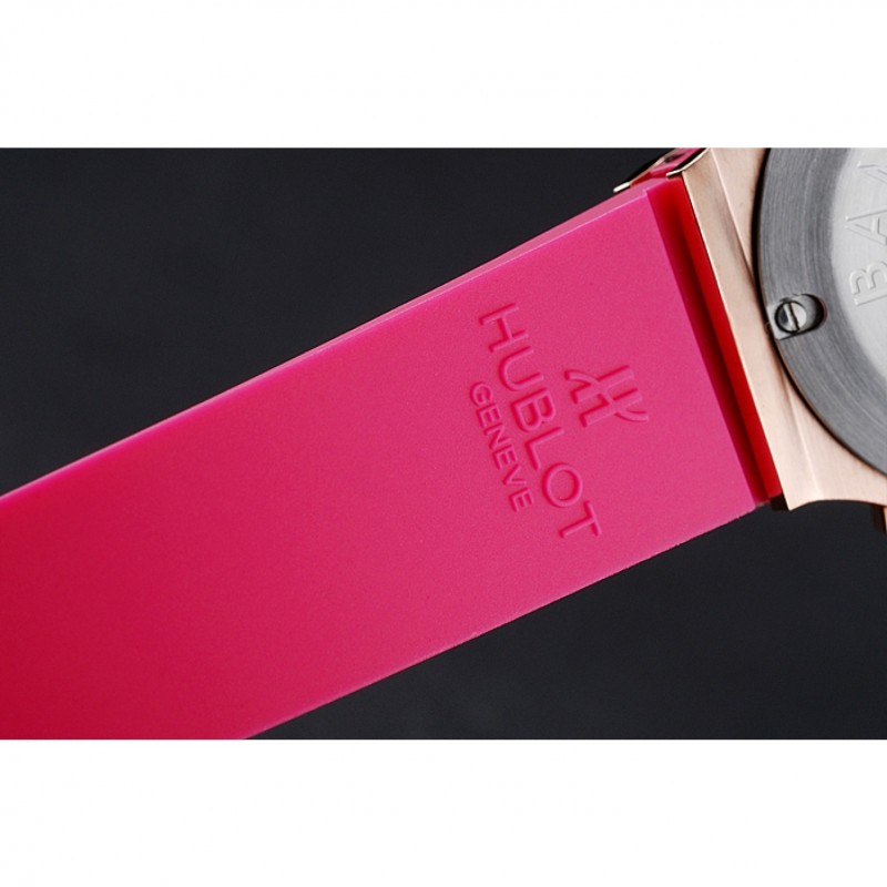 Hublot Big Bang Tutti Frutti Pink Strap Gold Dial-7