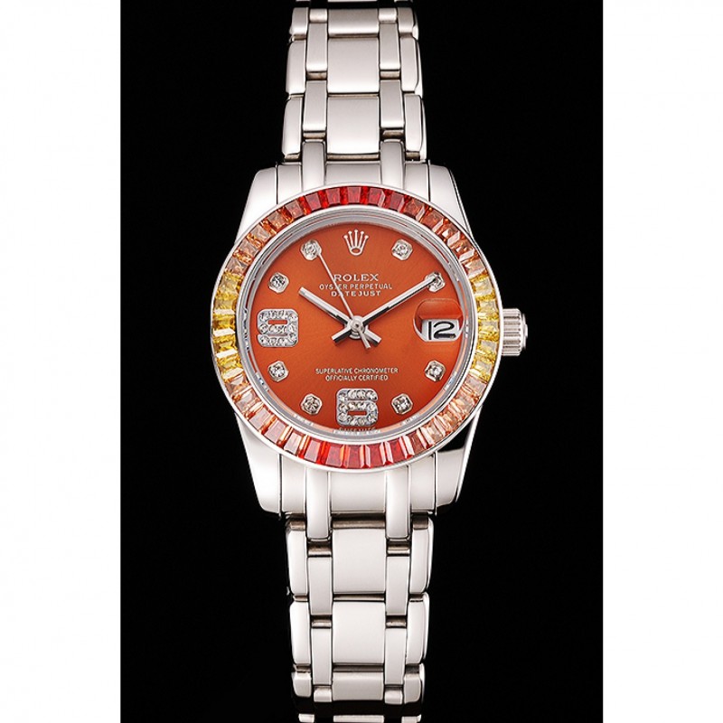Rolex Datejust Pearlmaster 39 Cognac Dial Stainless Steel Case And Bracelet-1