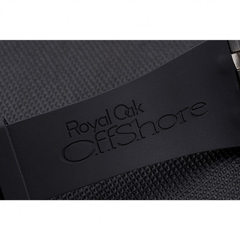 AAA Swiss Audemars Piguet Royal Oak Offshore Black And Yellow Dial Stainless Steel Case Black Rubber Strap 622855-7